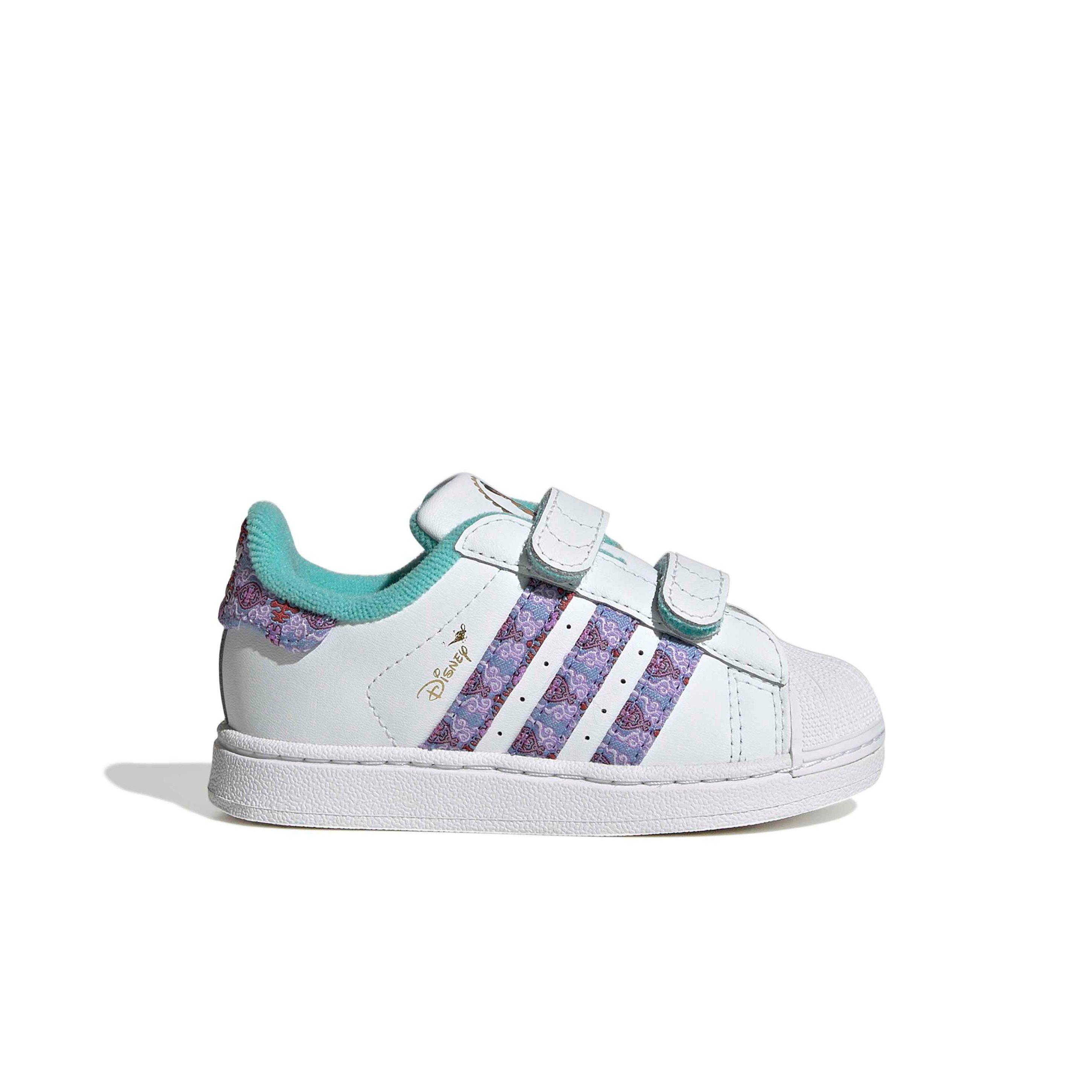 adidas Originals Disney Princess Superstar II CC "Ftwr White/Gold Metallic" Infant Girls' Shoe - WHITE/GOLD